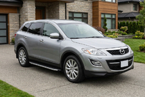 Mazda CX-9 2007-2016 рр. Бокові пороги Fullmond (2 шт, алюм.) фото 1