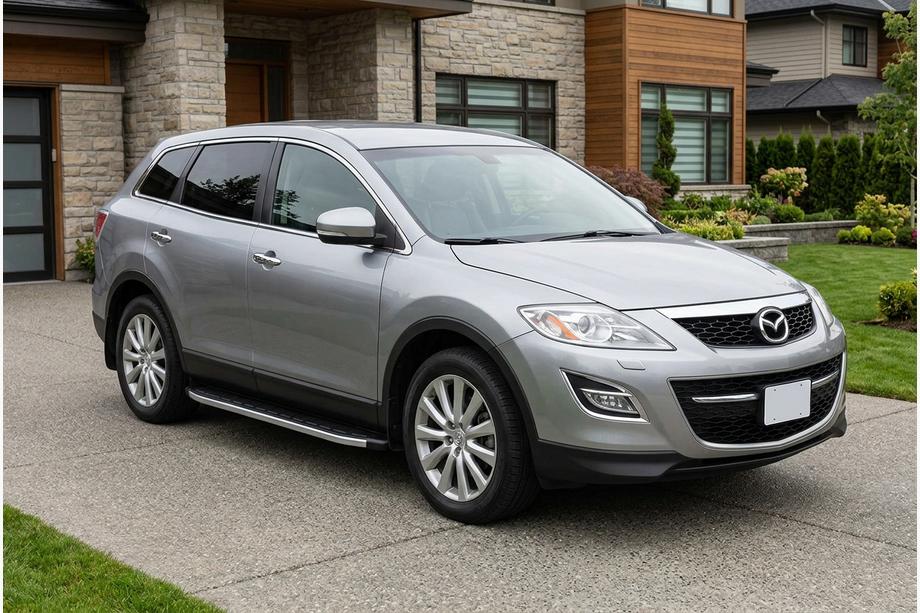 Mazda CX-9 2007-2016 рр. Бокові пороги Fullmond (2 шт, алюм.) Image