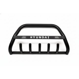 Кенгурятник WT004 Black (нерж) Hyundai H300, H1, Starex 2008-2020 рр. фото 2