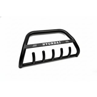 Кенгурятник WT004 Black (нерж) Hyundai H300, H1, Starex 2008-2020 рр. фото 4