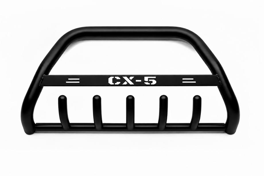 Mazda CX-5 2012-2017 рр. Кенгурятник WT004 Black (нерж) Image