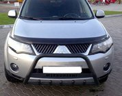 Mitsubishi Outlander 2006-2012 рр. Кенгурятник WT004 Black (нерж) фото 1