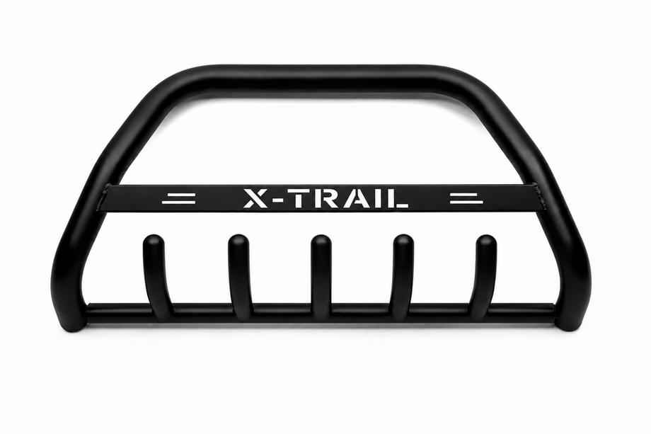 Nissan X-trail T30 2002-2007 рр. Кенгурятник WT004 Black (нерж) Фото 1
