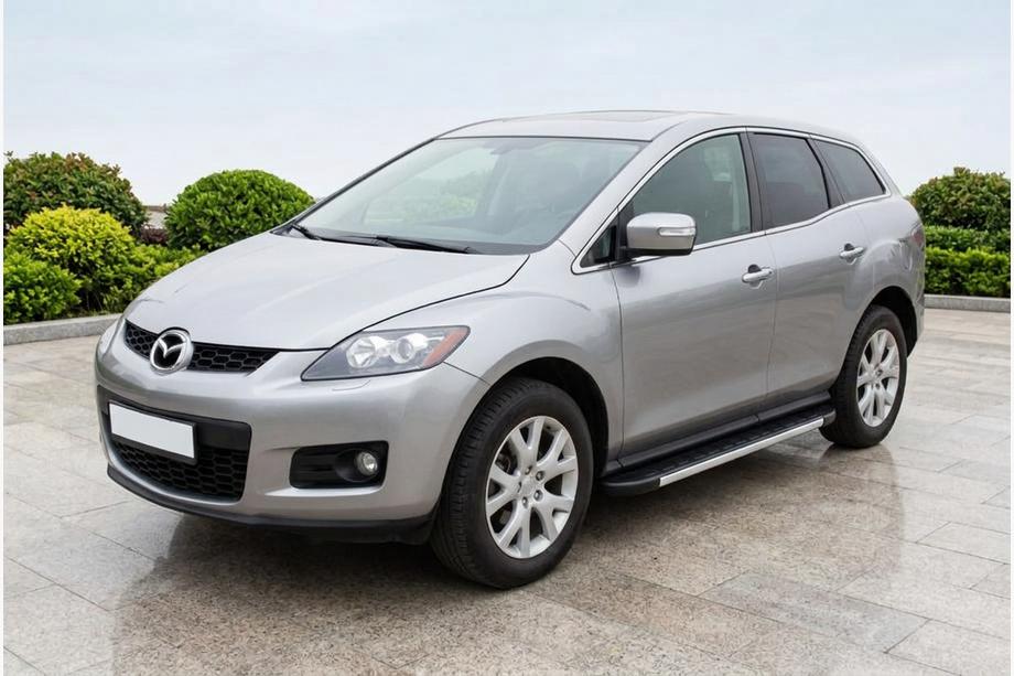 Mazda CX-7 2006-2012 рр. Бокові пороги Duru (2 шт., Алюміній) Image