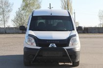 Renault Kangoo 1998-2008 рр. Кенгурятник WT004 Black (нерж) фото 1