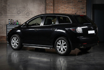 Mazda CX-7 2006-2012 рр. Бокові пороги Maydos V1 (2 шт., Нерж) фото 1