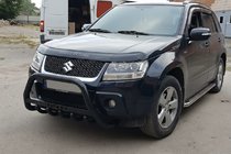 Suzuki Grand Vitara 2005-2017 рр. Кенгурятник WT004 Black (нерж) фото 5
