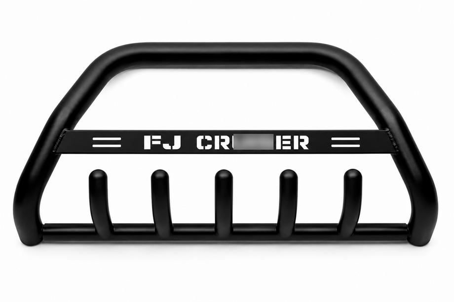 Toyota FJ Cruiser 2006-2022 рр. Кенгурятник WT004 Black (нерж) Фото 1