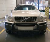 Volvo XC90 2002-2014 рр. Кенгурятник WT004 Black (нерж) фото 1