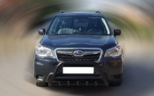 Subaru Forester 2013-2018 рр. Кенгурятник WT003 Black (нерж) фото 4
