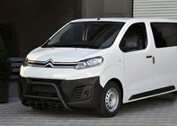 Opel Vivaro 2019- рр. Кенгурятник WT003 Black (нерж) фото 3