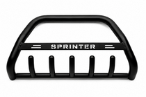 Mercedes Sprinter W907/W910 2018- рр. Кенгурятник WT004 Black (нерж) фото 1