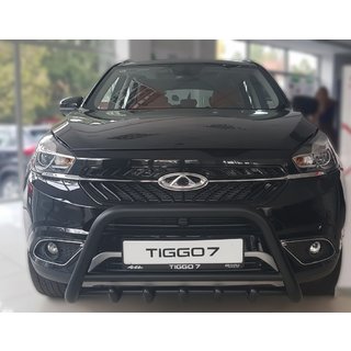 Кенгурятник WT003 Black (нерж) Chery Tiggo 7 2016-2019 рр. фото 1