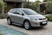 Mazda CX-7 2006-2012 рр. Бокові пороги Sunrise (2 шт., Алюміній) фото 1