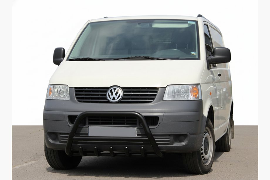 Volkswagen T5 Multivan 2003-2010 рр. Кенгурятник WT003 Black (нерж.) Image
