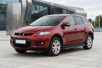Mazda CX-7 2006-2012 рр. Бокові пороги Bosphorus Black (2 шт., Алюміній) фото 1