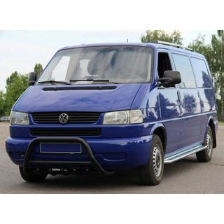 Кенгурятник WT003 Black (нерж.) Volkswagen T4 Transporter 1990-2003 рр. фото 3