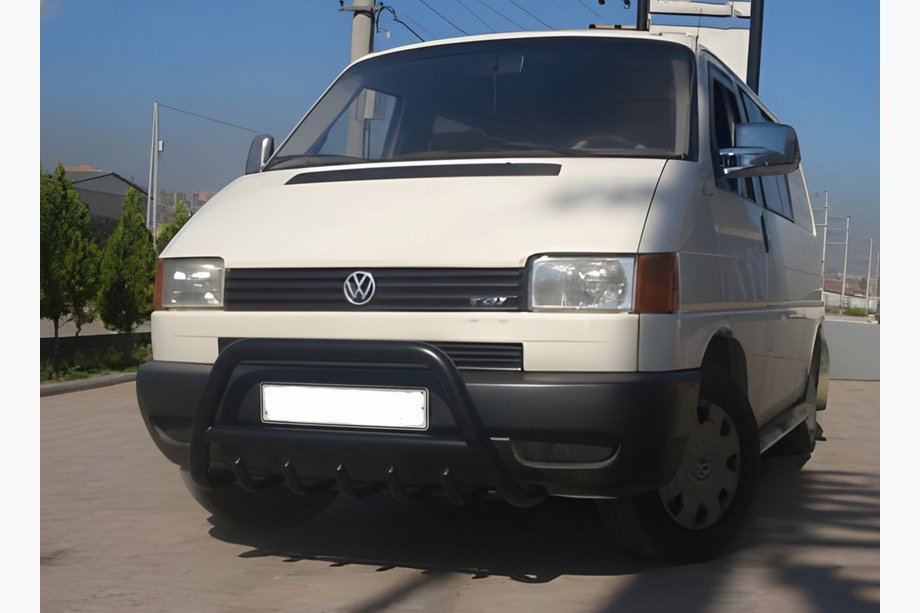 Volkswagen T4 Transporter 1990-2003 рр. Кенгурятник WT003 Black (нерж.) Фото 1