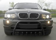 BMW X5 E53 1999-2006 рр. Кенгурятник WT003 Black (нерж) фото 2