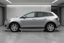 Mazda CX-7 2006-2012 рр. Бокові пороги Tayga Grey (2 шт., алюміній) фото 1
