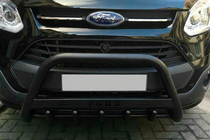 Ford Custom 2013-2022 рр. Кенгурятник WT004 Black (нерж) фото 1