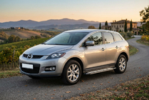Mazda CX-7 2006-2012 рр. Бокові пороги Rainbow (2 шт., Алюміній) фото 1