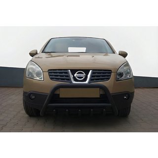 Кенгурятник WT003 Black (нерж) Nissan Qashqai 2010-2014 рр. фото 1