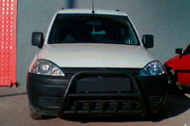 Opel Combo 2002-2012 рр. Кенгурятник WT003 Black (нерж) фото 1