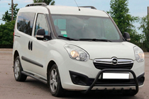 Opel Combo 2012-2018 рр. Кенгурятник WT003 Black (нерж) фото 3