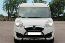 Opel Combo 2012-2018 рр. Кенгурятник WT003 Black (нерж) фото 4