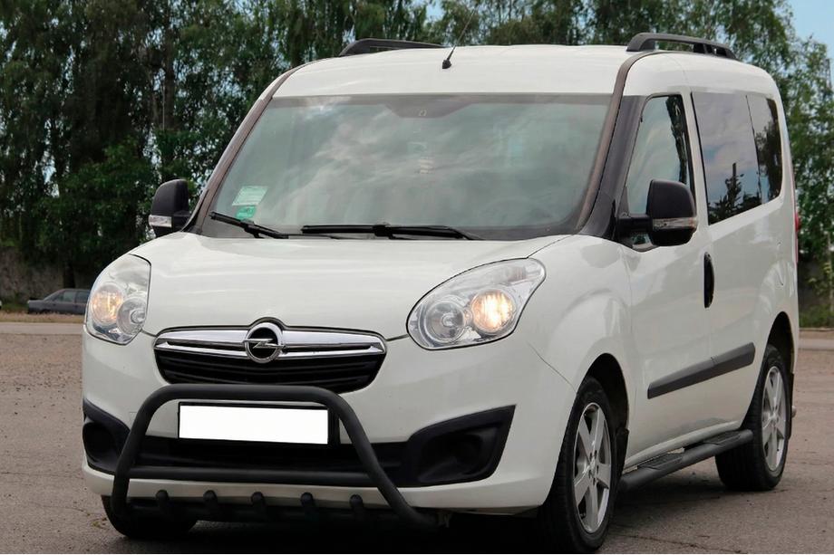 Opel Combo 2012-2018 рр. Кенгурятник WT003 Black (нерж) Image