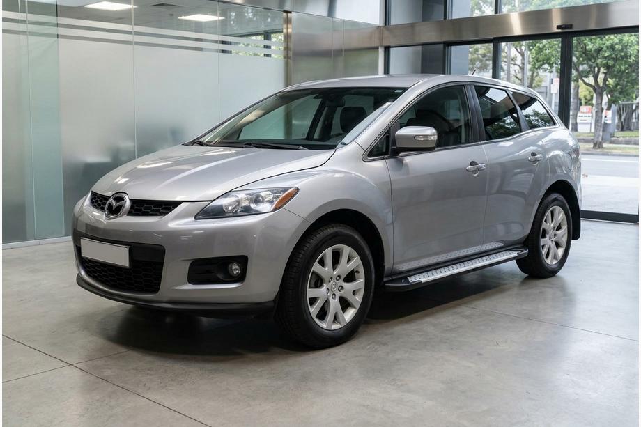 Mazda CX-7 2006-2012 рр. Бокові пороги Allmond Grey (2 шт., алюм) Image