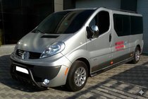 Opel Vivaro 2001-2015 рр. Кенгурятник WT003 Black (нерж.) фото 2
