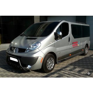 Кенгурятник WT003 Black (нерж.) Opel Vivaro 2001-2015 рр. фото 2