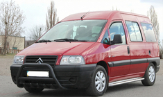 Citroen Jumpy 1996-2007 рр. Кенгурятник WT003 Black (нерж) фото 1