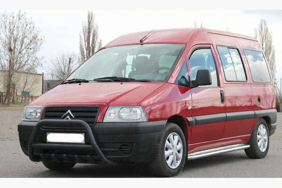Citroen Jumpy 1996-2007 рр. Кенгурятник WT003 Black (нерж) Image