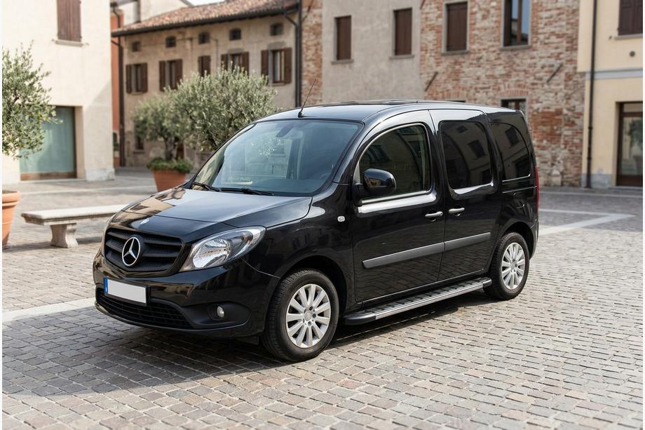 Mercedes Citan 2013-2021 рр. Бокові пороги Duru (2 шт., алюміній) Image