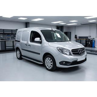 Бокові пороги Tayga (2 шт., Алюміній) Mercedes Citan 2013-2021 рр. фото 1