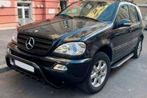 Mercedes ML W163 1997-2005 рр. Бокові пороги Duru (2 шт., Алюміній) фото 5