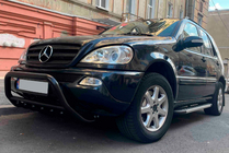 Mercedes ML W163 1997-2005 рр. Бокові пороги Duru (2 шт., Алюміній) фото 6