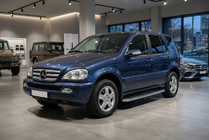 Mercedes ML W163 1997-2005 рр. Бокові пороги Maydos V1 (2 шт., Алюміній ↗ нерж) фото 1