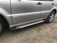 Mercedes ML W163 1997-2005 рр. Бокові пороги Allmond Grey (2 шт., алюміній) фото 2