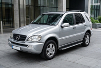 Mercedes ML W163 1997-2005 рр. Бокові пороги Fullmond (2 шт., Алюміній) фото 1