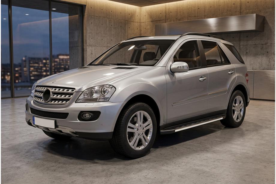 Mercedes ML W164 2005-2011 рр. Бокові пороги Duru (2 шт., Алюміній) Image