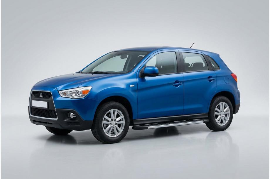 Mitsubishi ASX 2010-2023 рр. Бокові пороги Duru (2 шт., Алюміній) Image