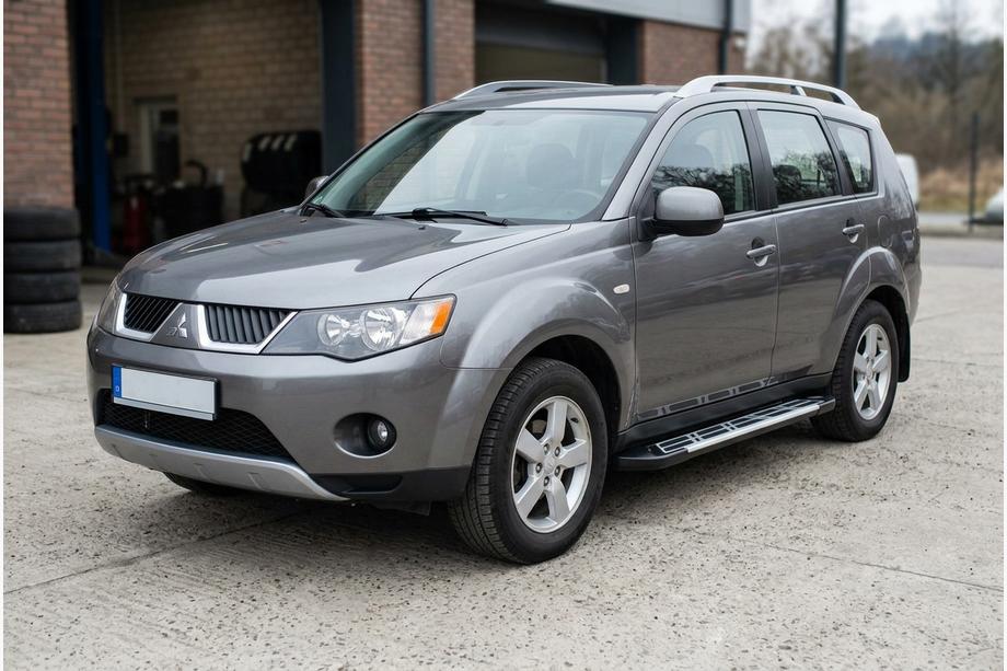 Mitsubishi Outlander 2006-2012 рр. Бокові пороги Sunrise (2 шт., Алюміній) Фото 1