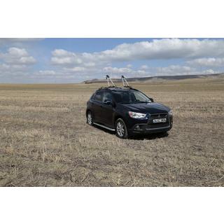 Бокові пороги Tayga Grey (2 шт., алюміній) фото 3