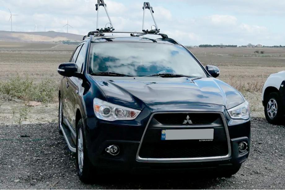 Mitsubishi Outlander 2006-2012 рр. Бокові пороги Tayga Grey (2 шт., алюміній) Фото 12