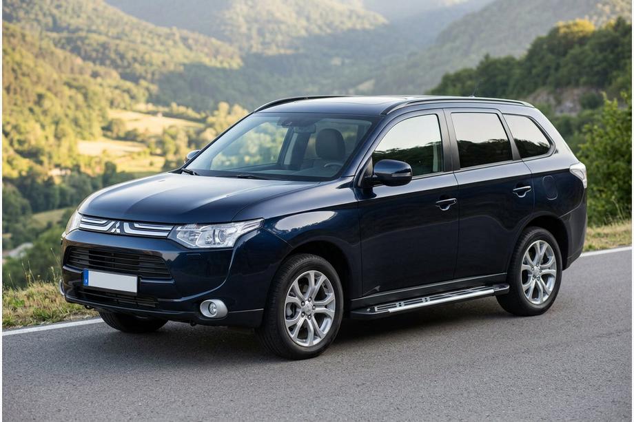 Mitsubishi Outlander 2012-2021 рр. Бокові пороги Sunrise (2 шт., Алюміній) Фото 1
