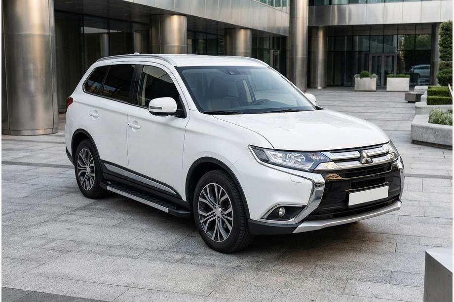 Mitsubishi Outlander 2012-2021 рр. Бокові пороги RedLine V1 (2 шт., Алюміній) Фото 1